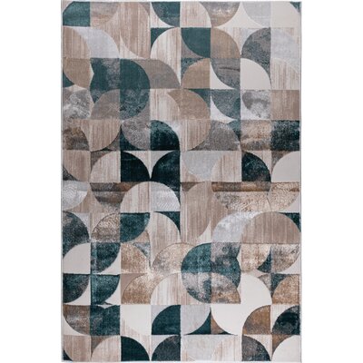 Dywan MULTIDECOR Evaz 120 x 170 cm Wielokolorowy Geometria