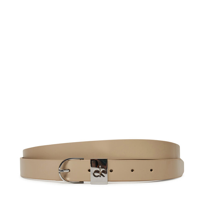Pasek Damski Calvin Klein Ck Loop Rnd Buckle 2.5_Smooth K60K612936 Szary
