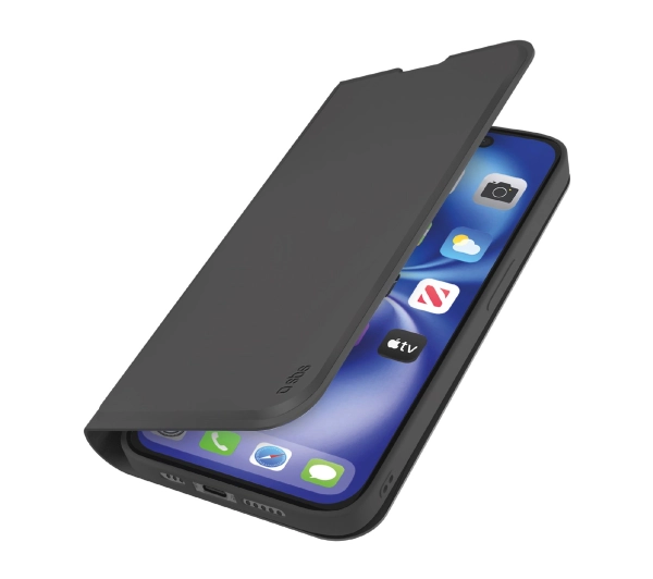SBS Smooth Wallet do iPhone 16e Czarny