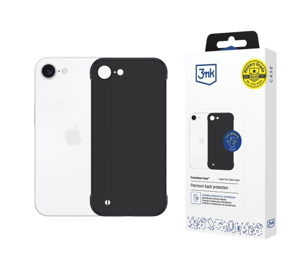 3mk Just20g Clear Case iPhone 16e Czarny
