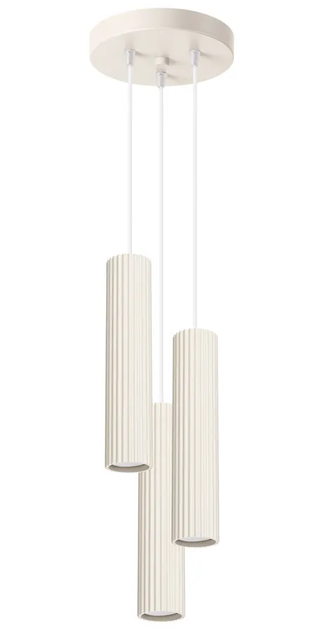 Nowoczesna beżowa lampa wisząca - D299-Melson