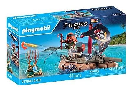 Playmobil Pirates 71794 Piracka tratwa ze skarbem