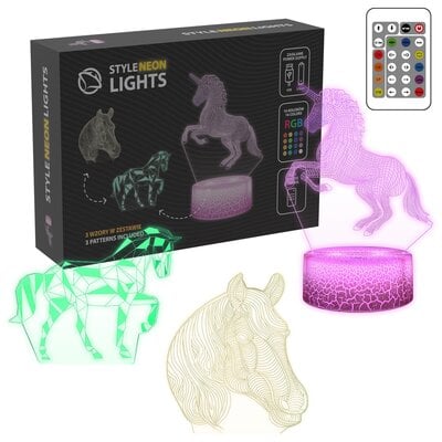 Lampka LED MANTA Style Neon Lights Konie SNL116RGB