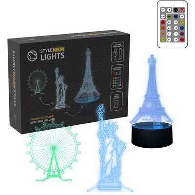 Lampka LED MANTA Style Neon Lights Budowle SNL125RGB