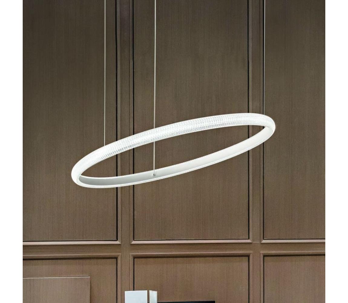Ideal Lux - LED Żyrandol na lince MIRACLE LED/45W/230V śr. 80 cm CRI 90 matowy chrom