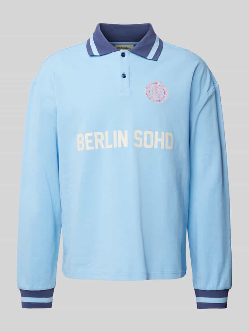 Koszulka polo o kroju regular fit z nadrukiem z logo