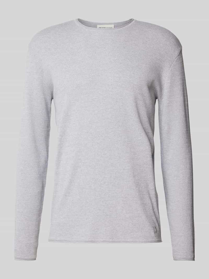 Sweter o kroju regular fit z dzianiny z bawełny