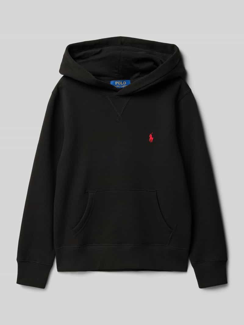 Bluza z kapturem i wyhaftowanym logo