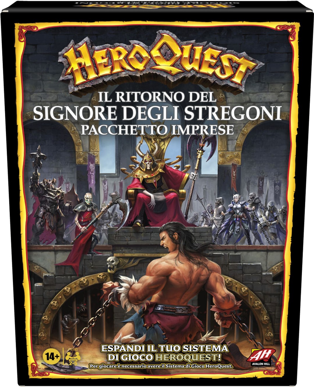 Dodatek do gry planszowej Hasbro HeroQuest: Powrót Władcy Czarownic (wersja włoska) (5010993938865)