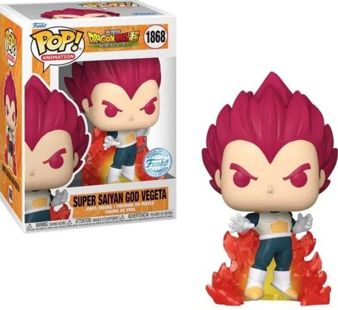 funko pop! dbs broly animation 1868 ssg vegeta (gw) dragon ball