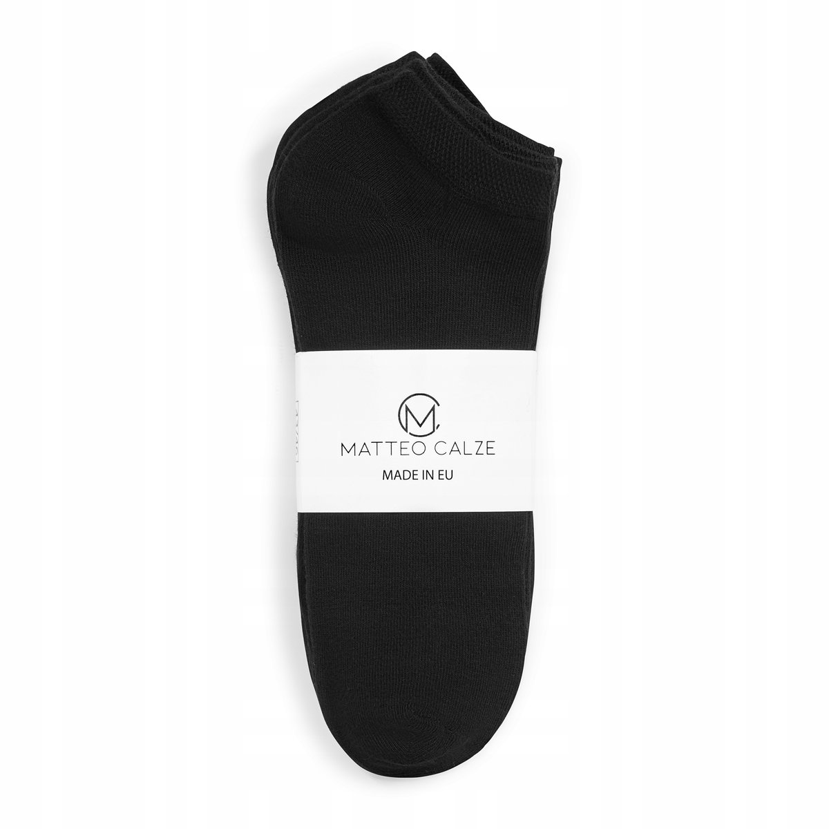 5 Par Skarpetki Stopki Bawełniane Męskie Damskie Czarne 35-38