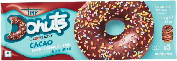 Donutsy czekoladowe Cuorenero cacao 111g - Tini Donuts
