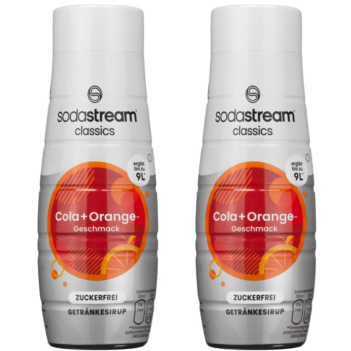 2x SYROP SODA STREAM COLA POMARAŃCZA BEZ CUKRU 440ML