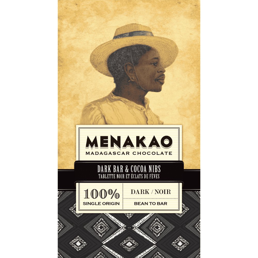 Menakao masa kakaowa 100% z kawałkami kakao 75g