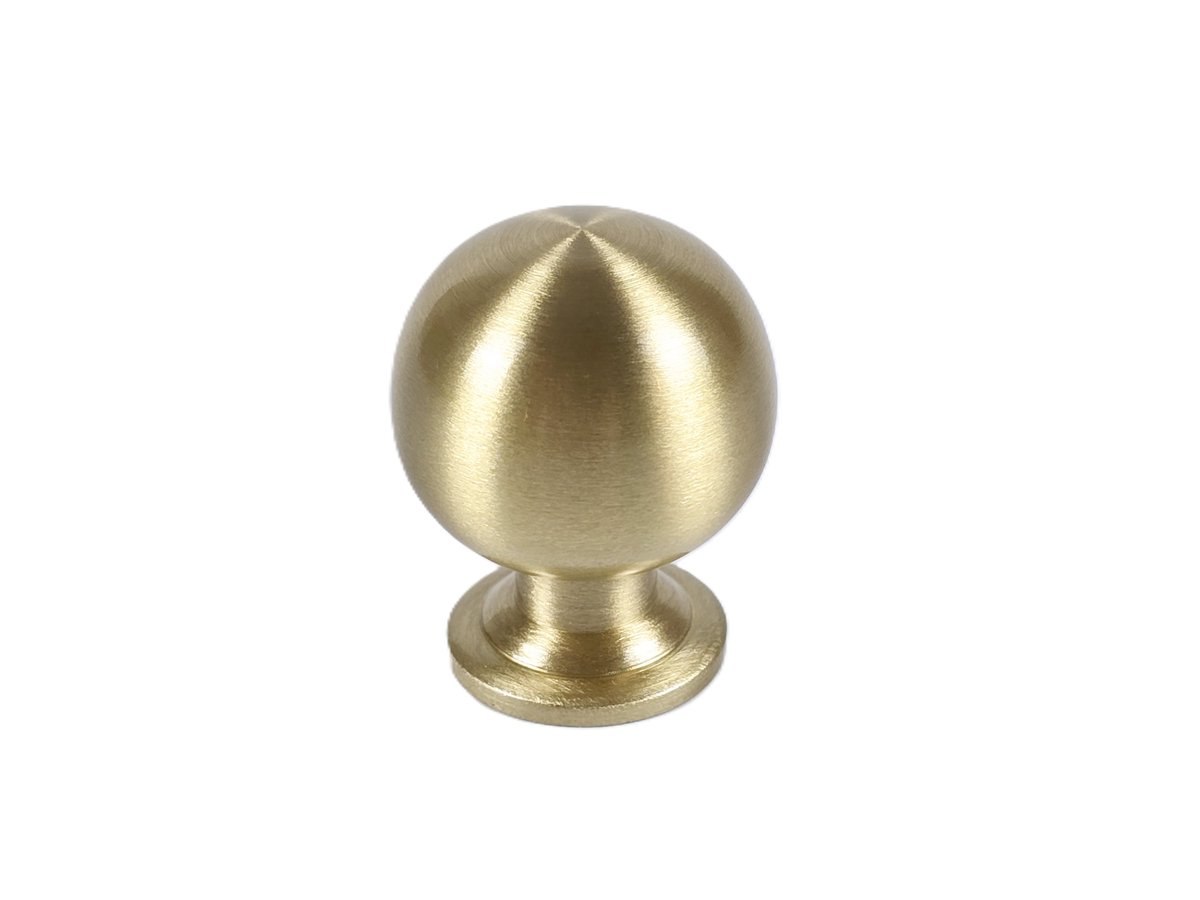 Uchwyt meblowy złoty mosiądz gałka 24 mm