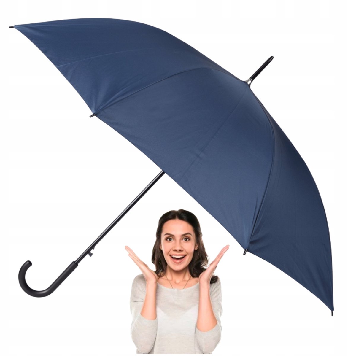 DUŻY AUTOMATYCZNY PARASOL WIATROODPORNY XL PARASOLKA DLA KOBIETY MĘŻCZYZNY