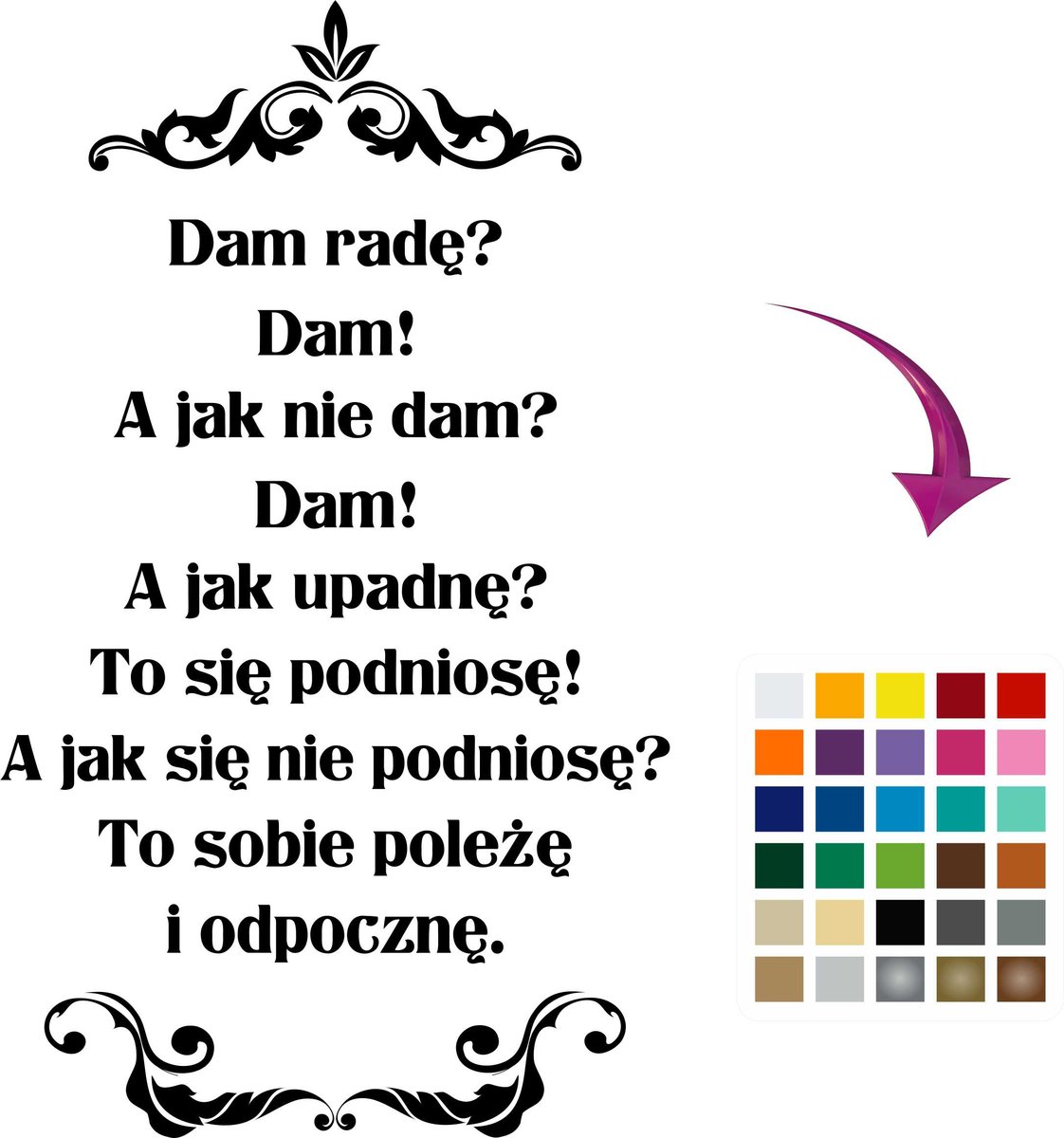 Napisy na ścianę Cytaty motywacyjne Naklejka dekoracyjna do sypialni 50x100