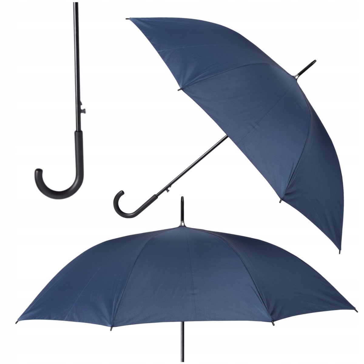 WIATROODPORNY PARASOL PREMIUM XL 112CM AUTOMATYCZNY Z HACZYKIEM WYTRZYMAŁY