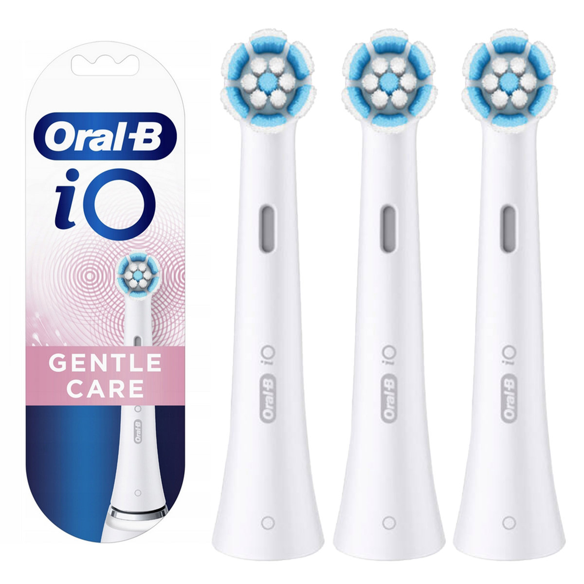 3x Końcówka do szczoteczki elektrycznej Oral-B Gentle Care Biała DELIKATNA