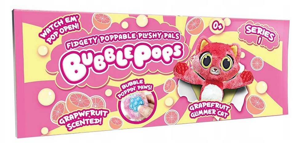 BUBBLE POPS PACHNĄCE MASKOTKI GRAPEFRUIT GLIMMER CAT
