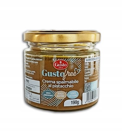 Krem pistacjowy bezglutenowy pistacchio Senza Glutine 190g - Gusto Etna