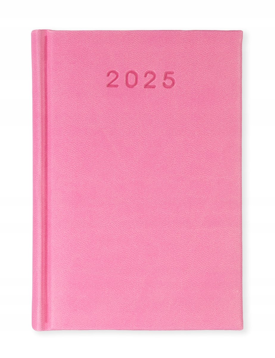 KALENDARZ książkowy A6 DZIENNY 2025 MAŁY TERMINARZ RÓŻOWY TURY PLANER