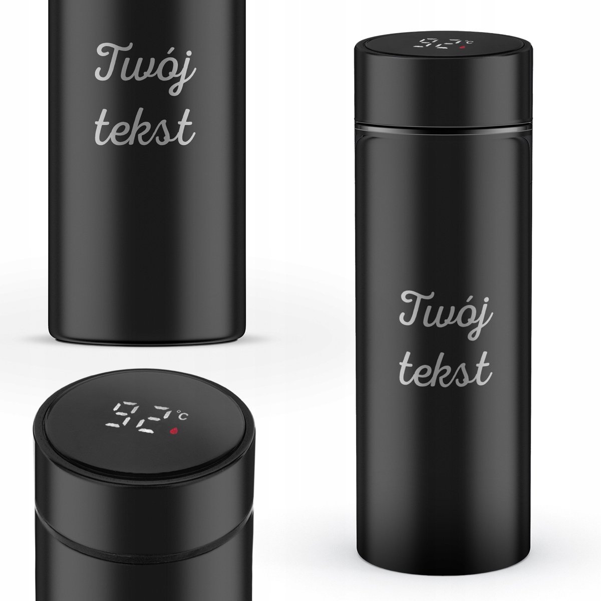 Kubek Termiczny SMART Termos Bidon LCD Grawer Dedykacji Prezent na Urodziny