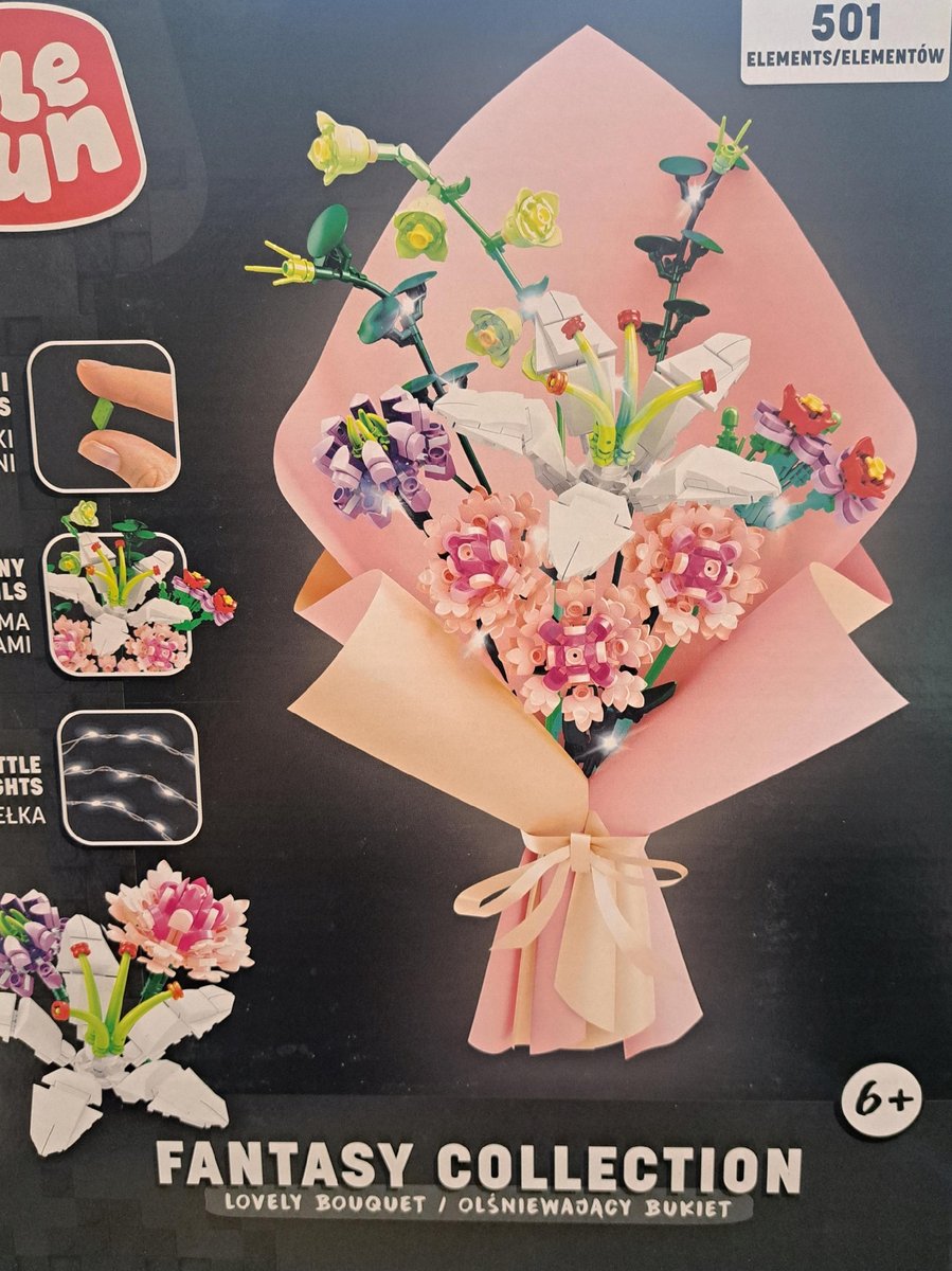 KLOCKI ELEFUN FANTASY COLLECTION Mini klocki OLŚNIEWAJĄCY BUKIET 501 el 960