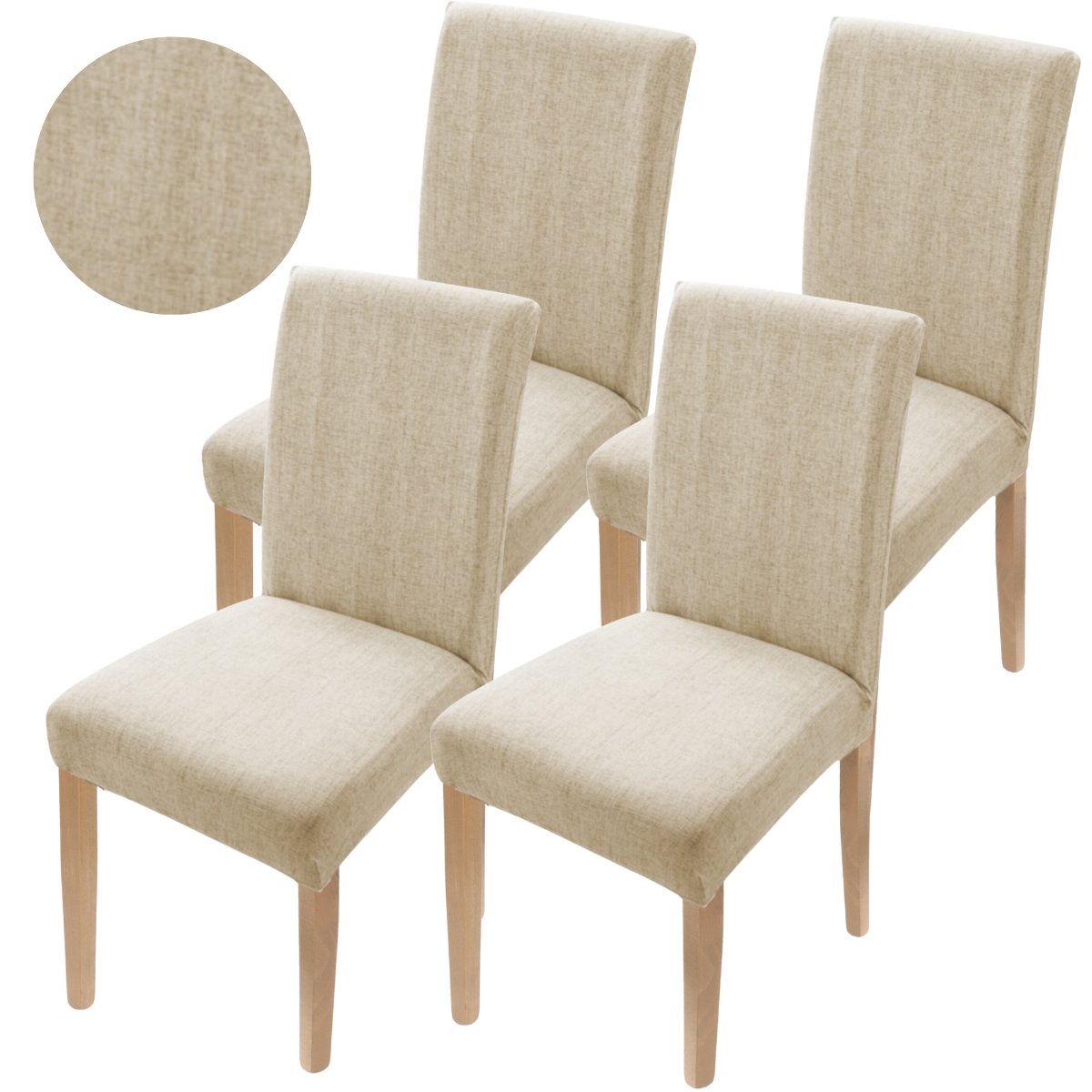 ZESTAW 4 SZT. POKROWIEC NA KRZESŁO WZORY ELASTYCZNY [10-WZ-3-4SZT]