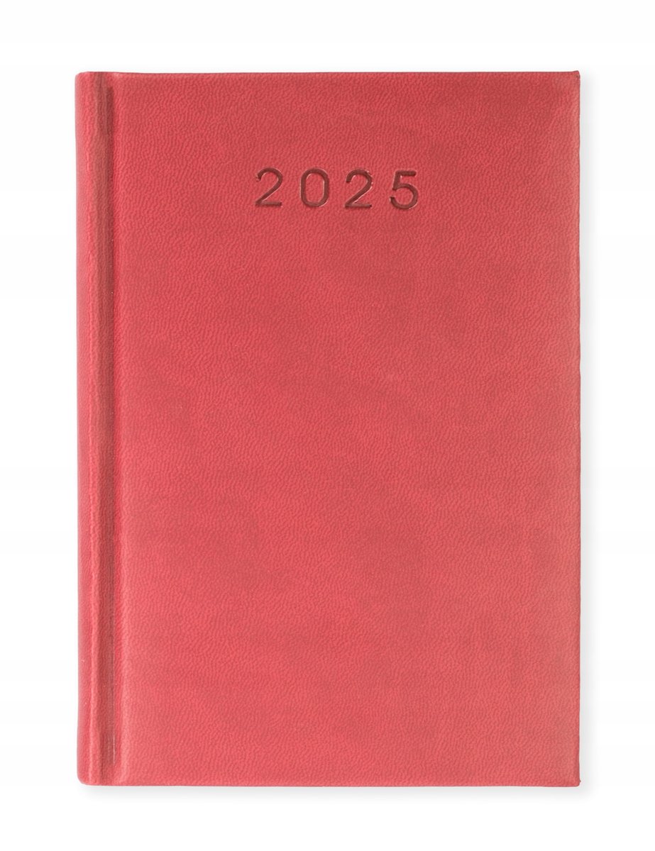 KALENDARZ książkowy A6 DZIENNY 2025 MAŁY TERMINARZ BORDOWY TURY PLANER