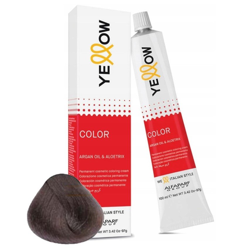 ALFAPARF YELLOW Farba do włosów 7.21 - Średni fioletowy popielaty blond - 100ml