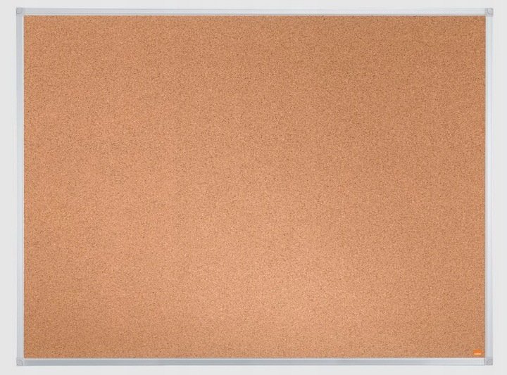 Tablica korkowa 60x45 cm – aluminiowa rama, montaż pionowy/poziomy
