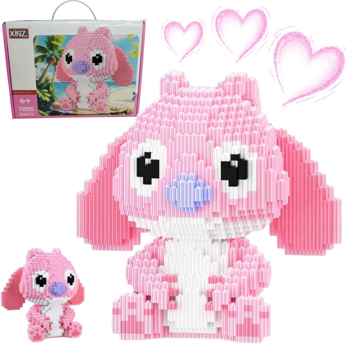 Figurka klocki lilo & stitch 3636 elementów postać zabawa i rozwój angel