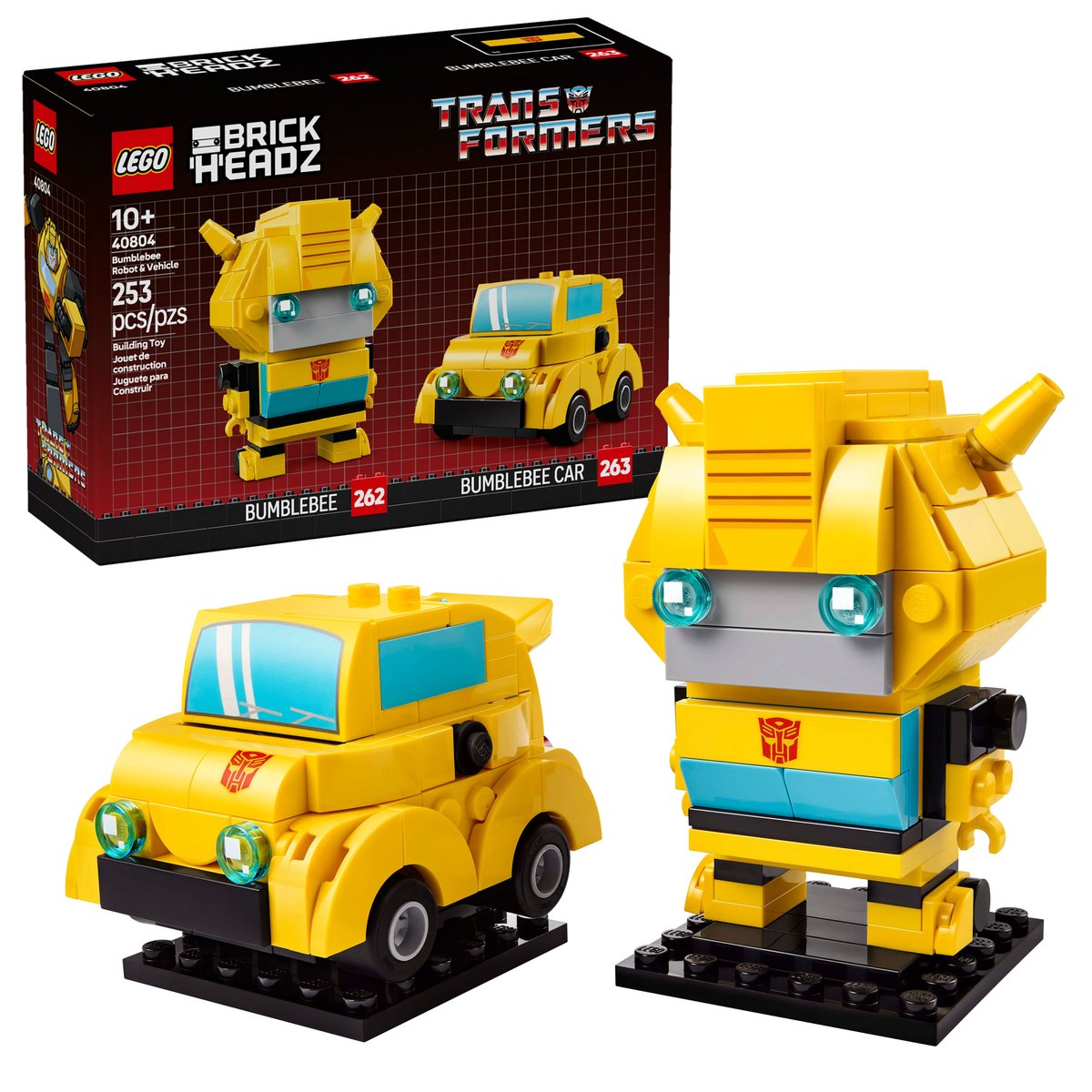 LEGO 40804 BrickHeadz Robot i pojazd Bumblebee