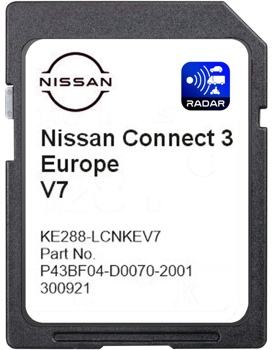 MAPA DO NAWIGACJI NISSAN LCN3 V7 2022/2023 PULSAR QASHQAI JUKE MICRA RADARY