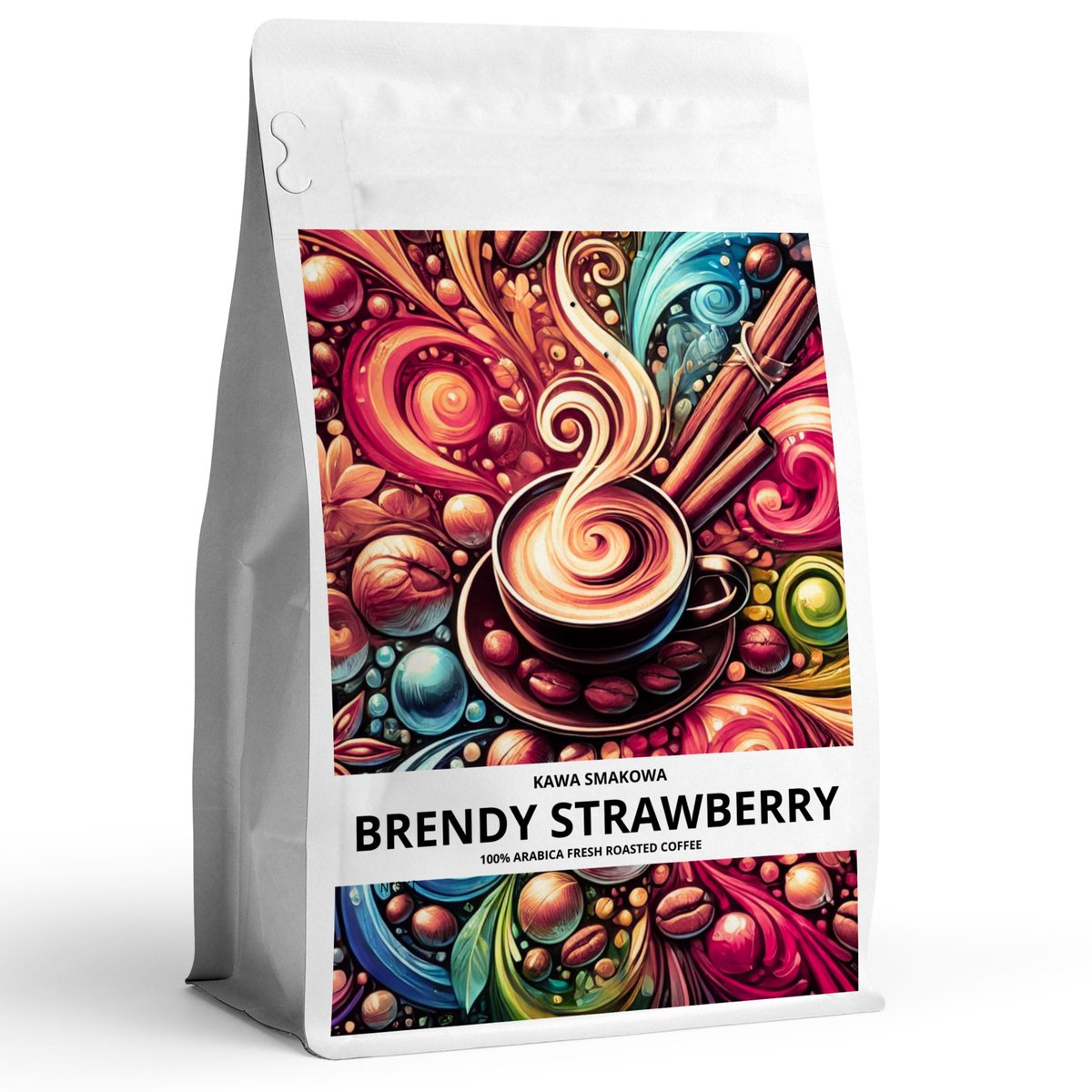 Kawa smakowa mielona BRENDY & STRAWBERRY 100 % arabica