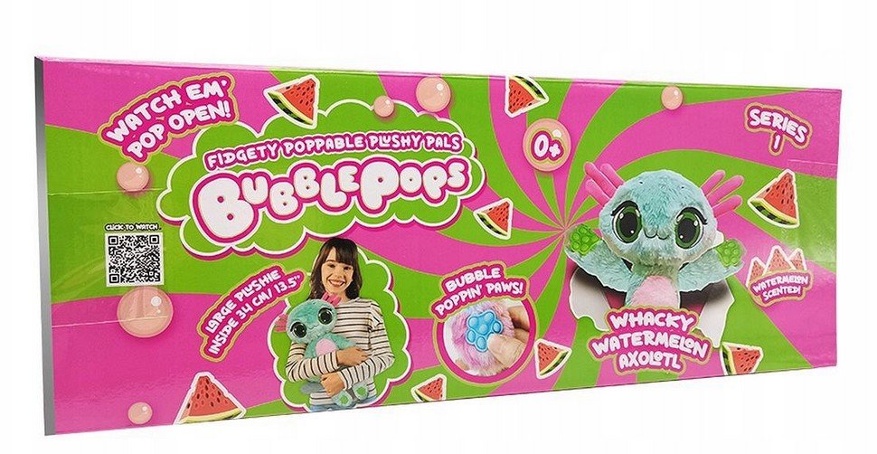 BUBBLE POPS PACHNĄCE MASKOTKI WHACKY WATERMELON AXOLOTL