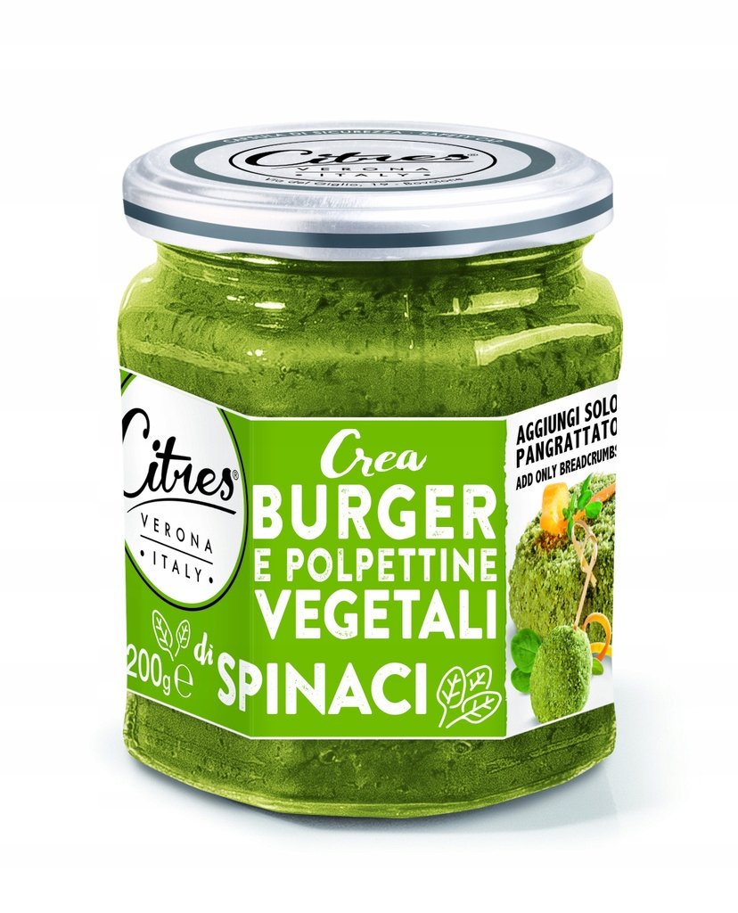 Citres Creaburger Spinak Pasta warzywna szpinak na vege burgera pulpety