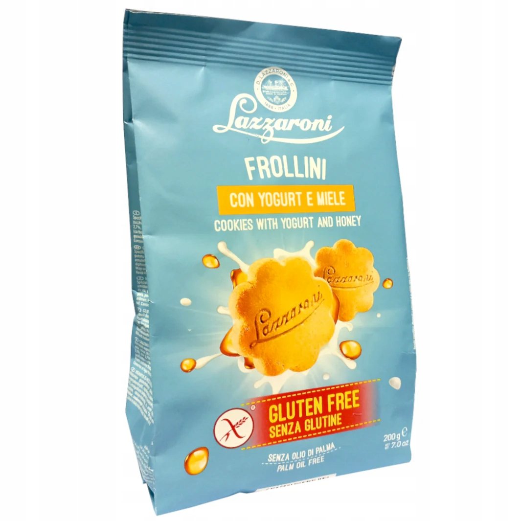 Ciastka kruche jogurtowe z miodem bezglutenowe Frollini con Yogurt e Miele