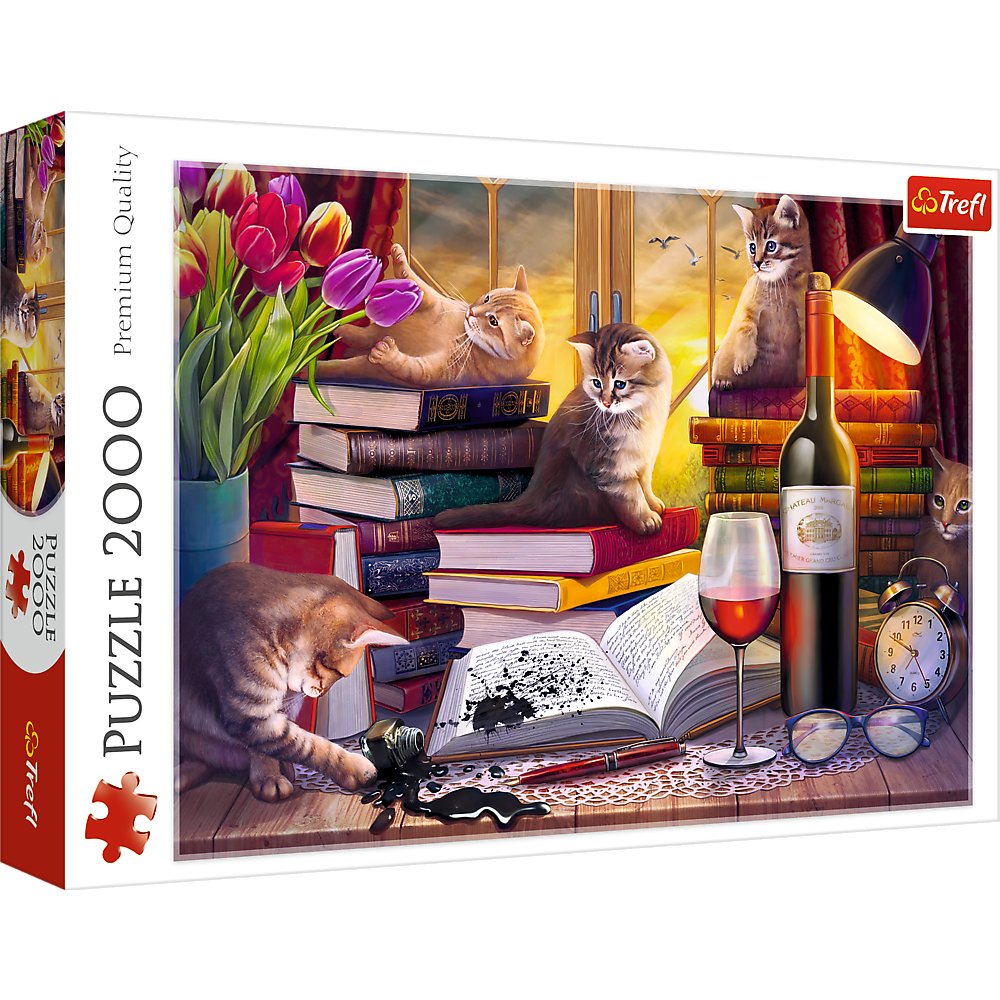 Puzzle, Trefl, Koci wieczór, 2000 el.
