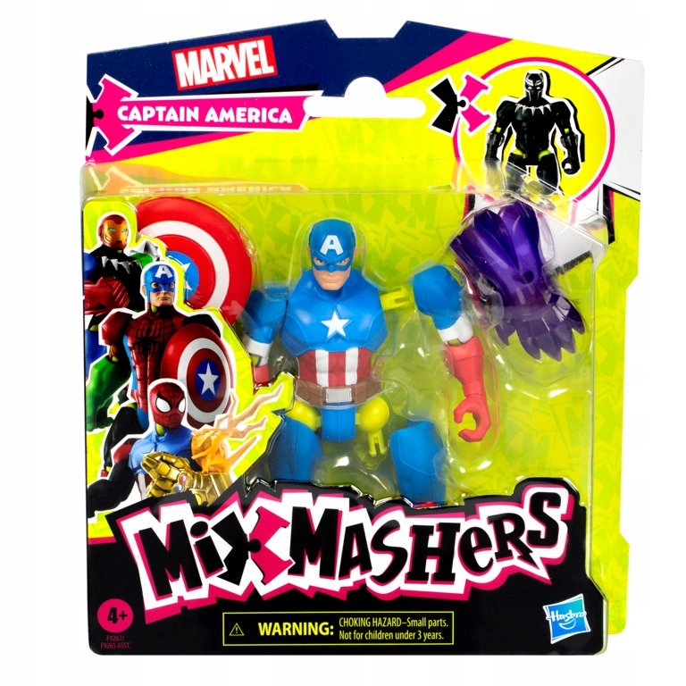 MixMashers Marvel Kapitan Ameryka figurka 12 cm twórz bohatera Hasbro F9267