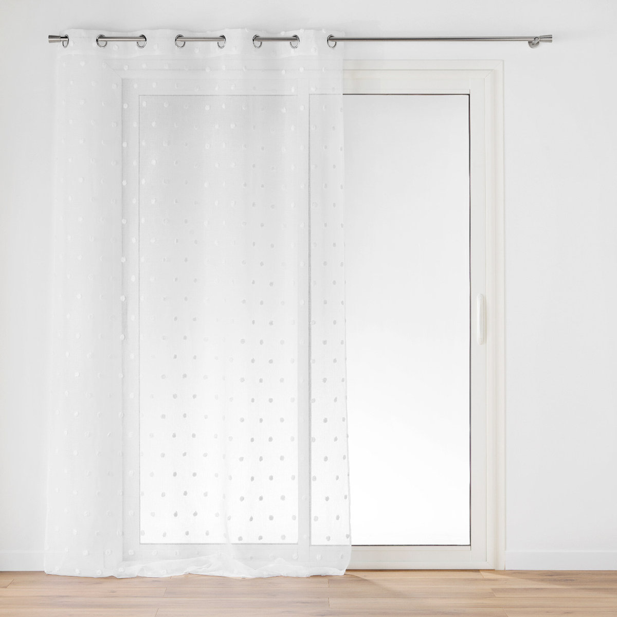 Firana okienna z pomponami, 140 x 240 cm, POMPINOU