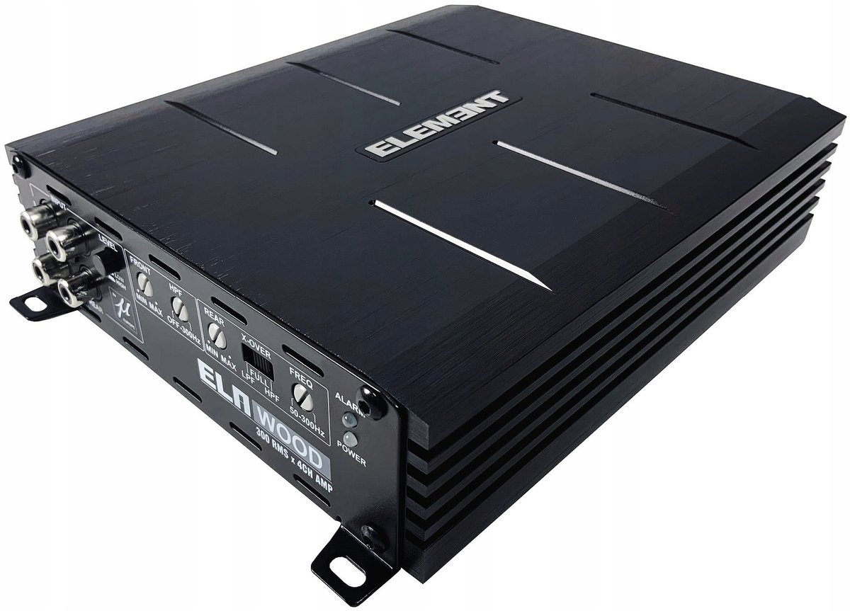u-Dimension ELA WOOD Wzmacniacz SAMOCHODOWY 4-kanałowy 4x200-300W/2x600RMS