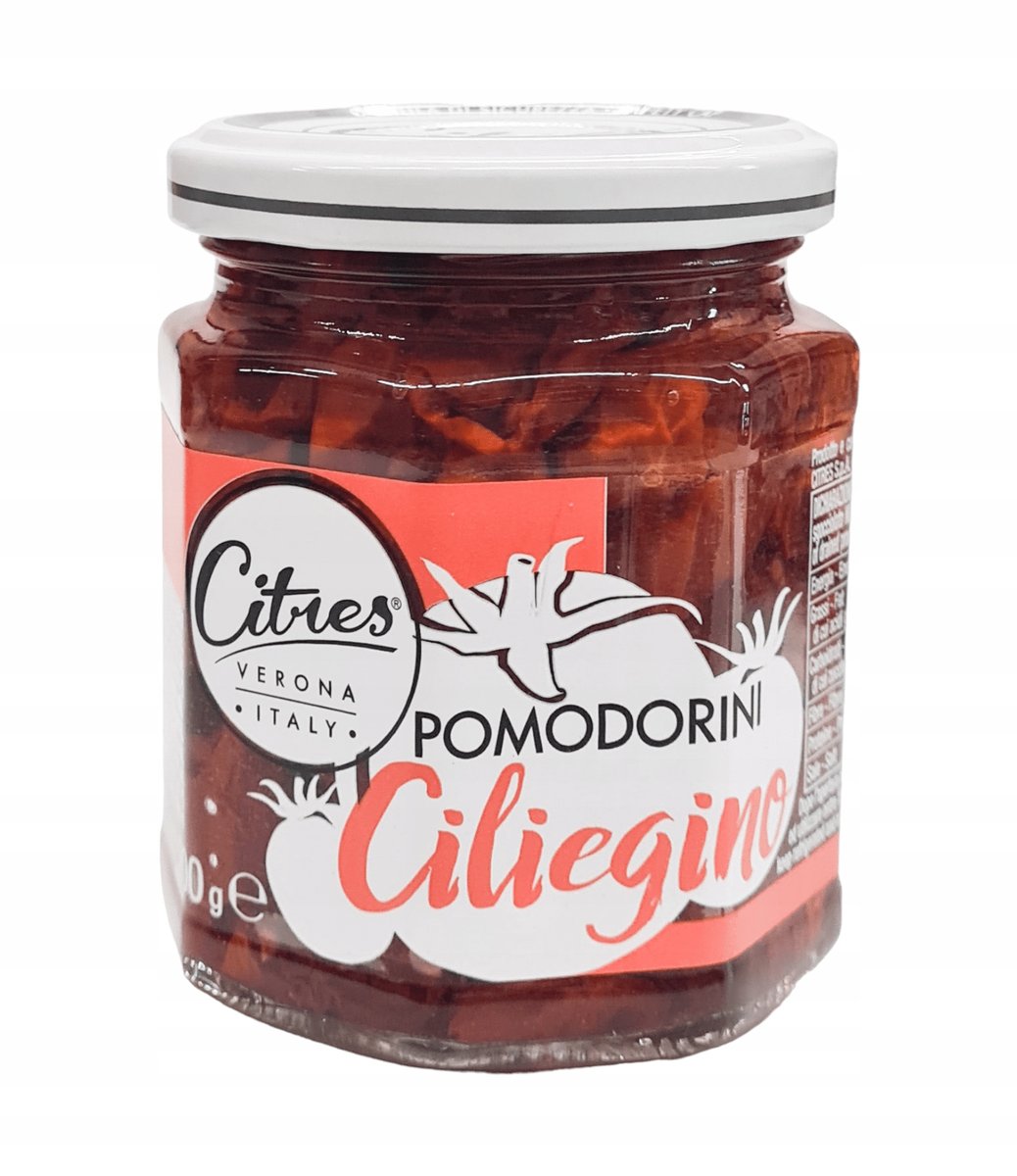 Pomidory włoskie koktajlowe suszone w oleju Ciliegine 200g - Citres