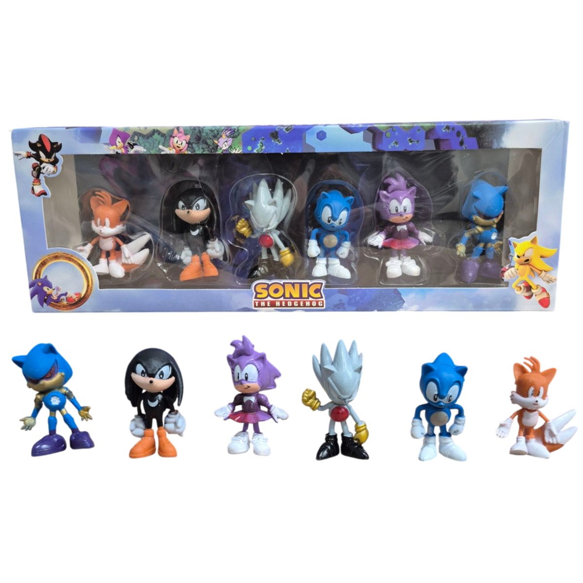 Zestaw Figurek 6szt The Hedgehog SONIC KOSMITA BOHATER ZABAWKI POSTACIE