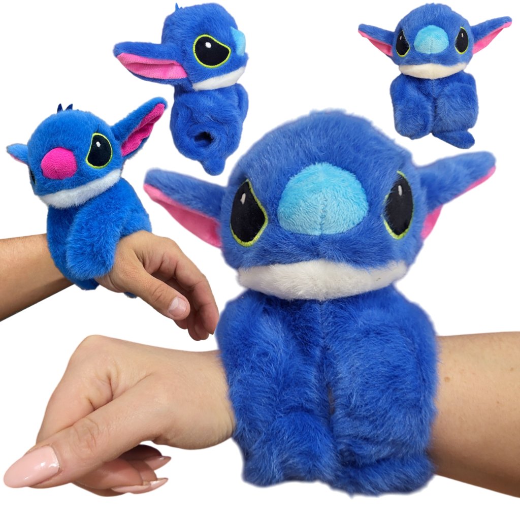 Pluszowa Zginana Opaska na Ręke 15CM STITCH Niebieska Maskotka Nowość