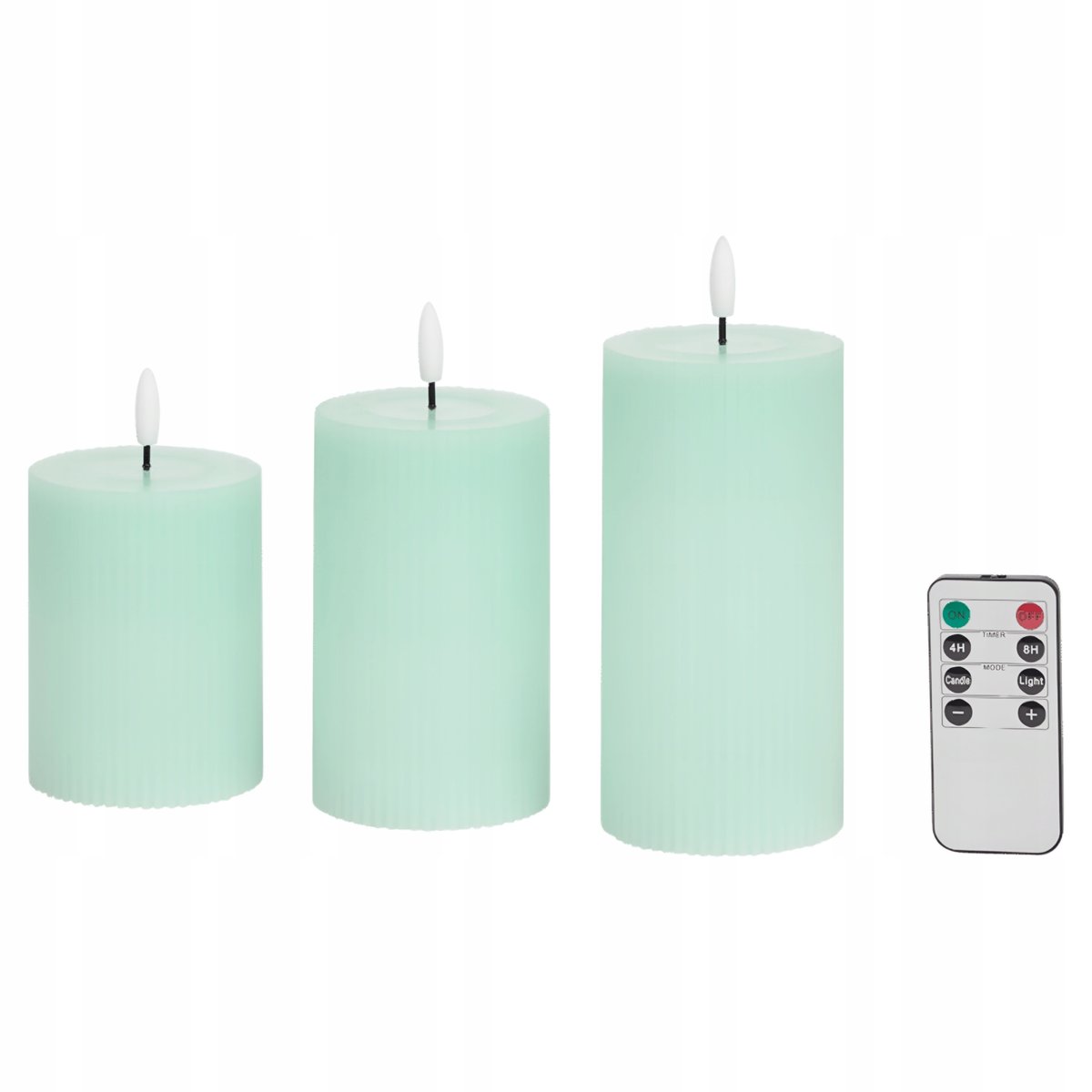 ZESTAW ŚWIEC LED DEKORACYJNYCH 6 SZT NA BATERIE PŁOMIEŃ STEROWANE PILOTEM