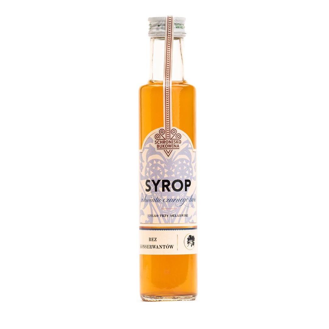 Syrop z kwiatu czarnego bzu 250ml - Schronisko Bukowina
