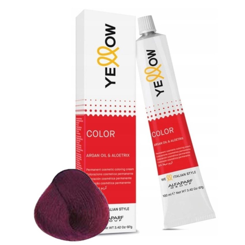 ALFAPARF YELLOW Farba do włosów 6.26 - Ciemny fioletowo czerwony blond - 100ml