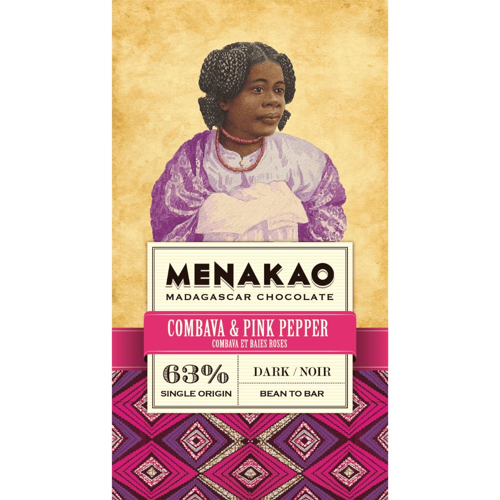 Menakao czekolada ciemna 63% combava/r.pieprz 75g